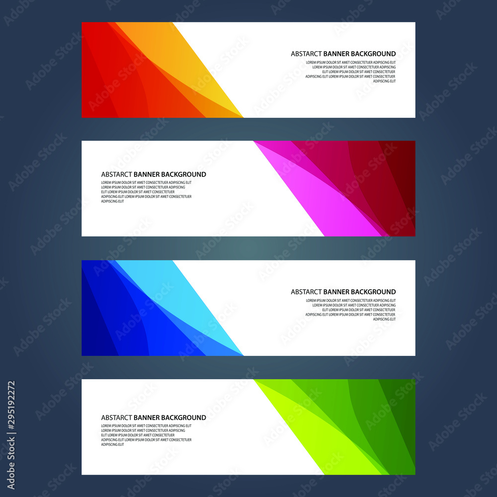 Vector Abstract design banner web template Vector Abstract design banner web template