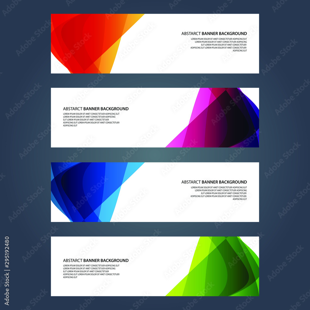 Fototapeta premium Vector Abstract design banner web template