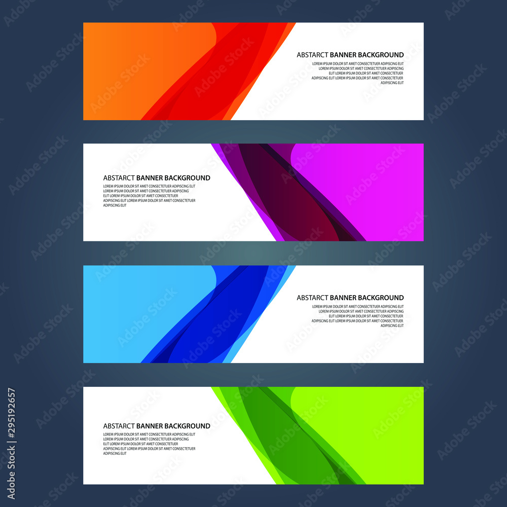 Fototapeta premium Vector Abstract design banner web template