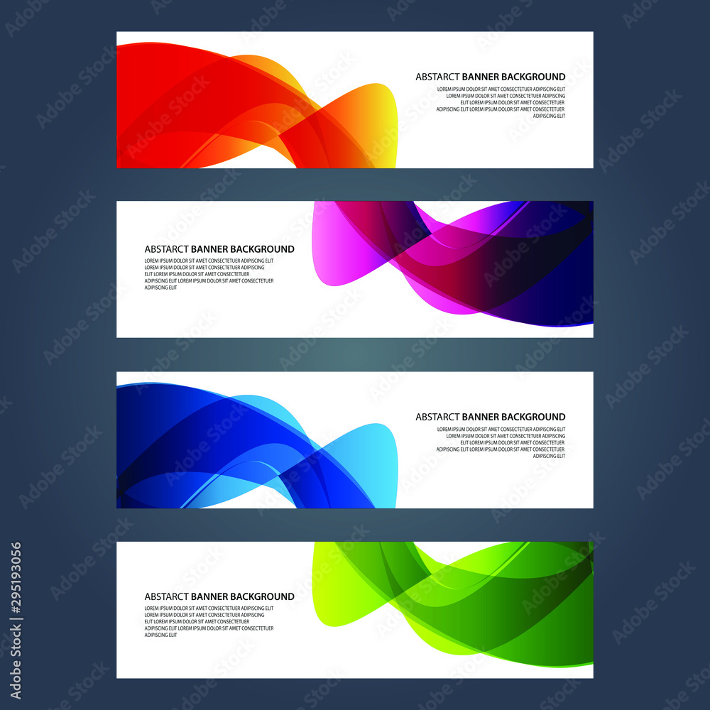 Fototapeta premium Vector Abstract design banner web template