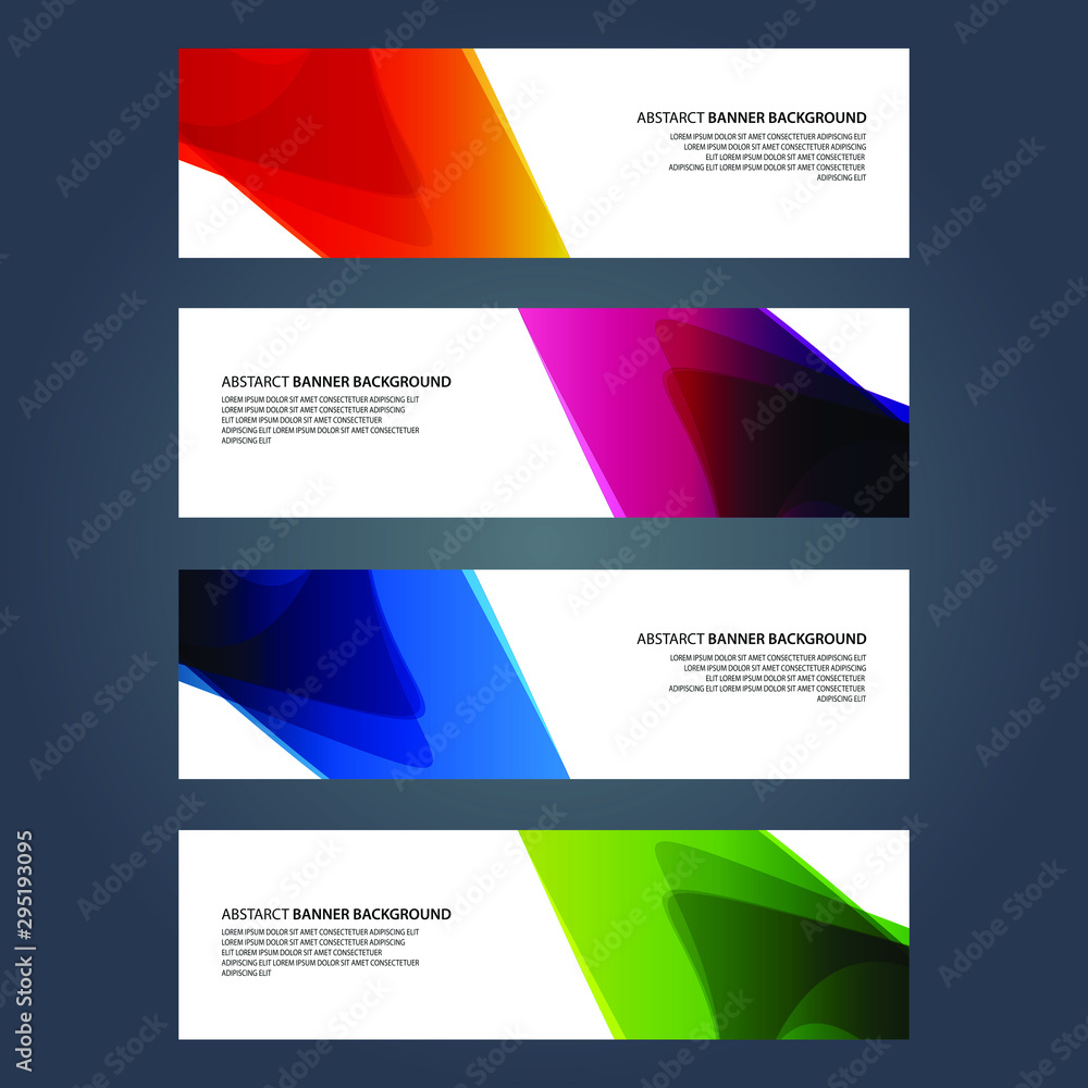 Fototapeta premium Vector Abstract design banner web template