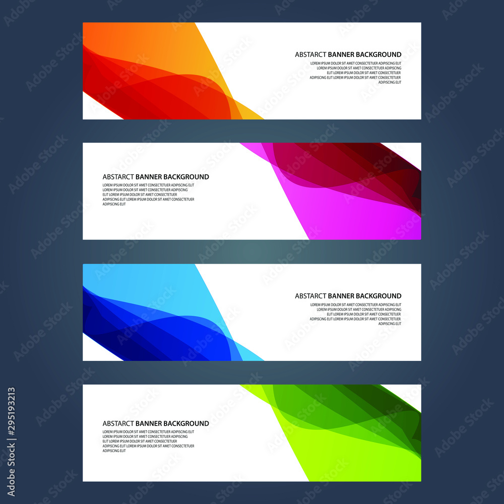 Fototapeta premium Vector Abstract design banner web template