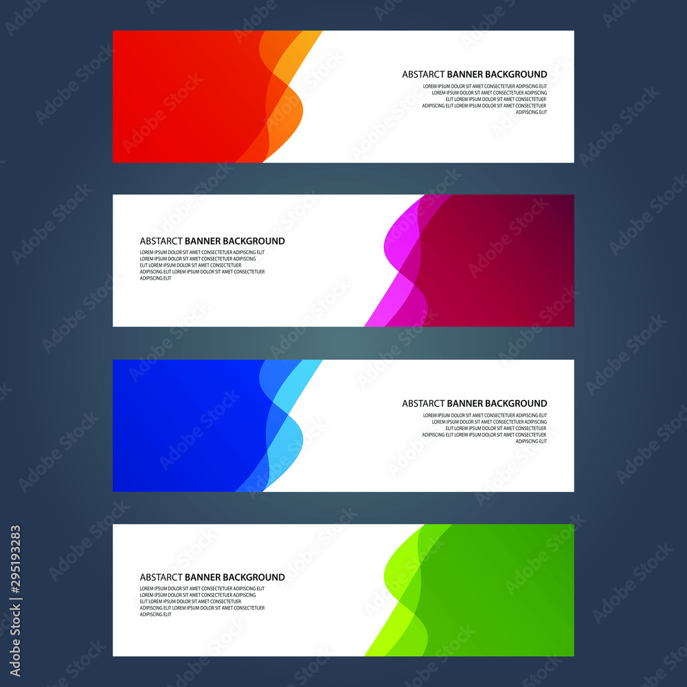 Fototapeta premium Vector Abstract design banner web template
