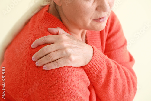 Mature woman suffering from...