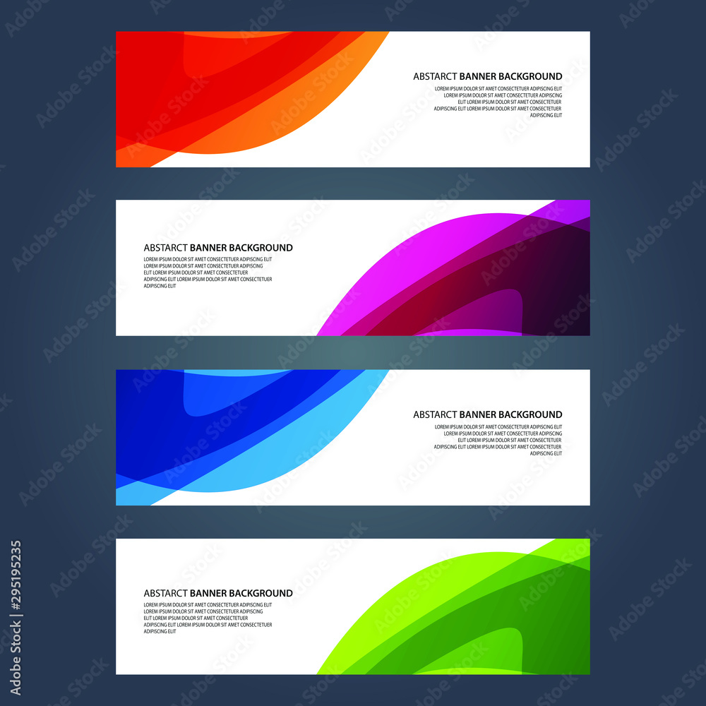 Fototapeta premium Vector Abstract design banner web template