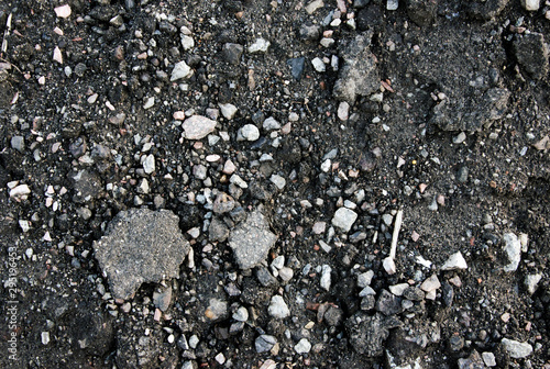 ground and stones close up texture