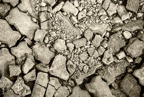 ground and stones close up texture