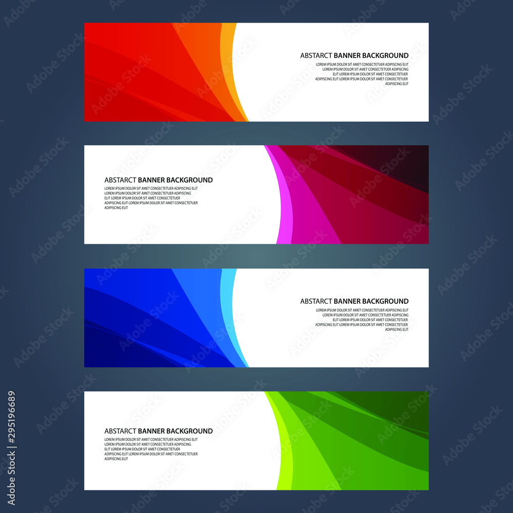 Vector Abstract design banner web template Vector Abstract design banner web template