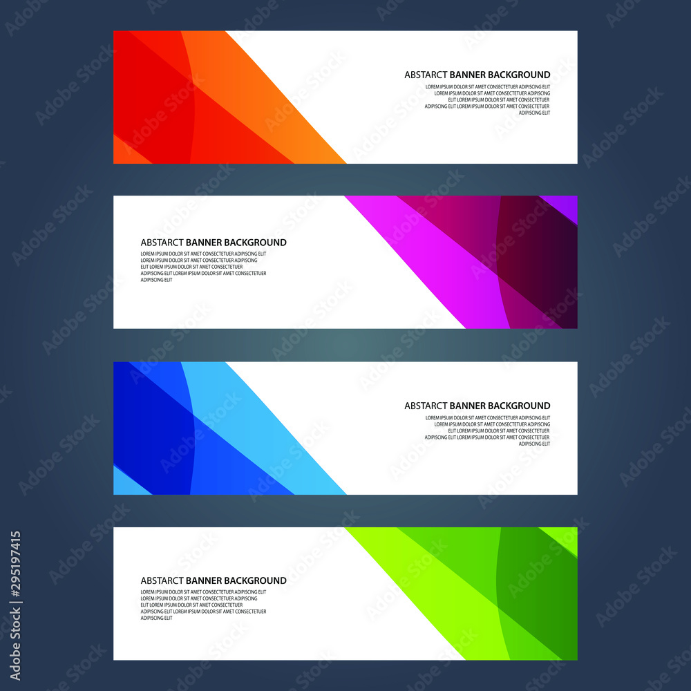 Vector Abstract design banner web template Vector Abstract design banner web template