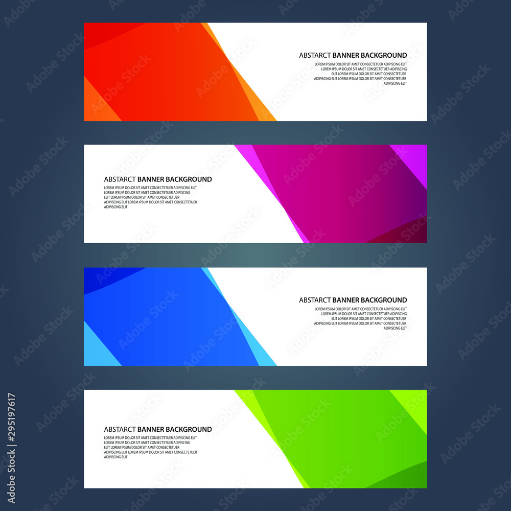 Fototapeta premium Vector Abstract design banner web template