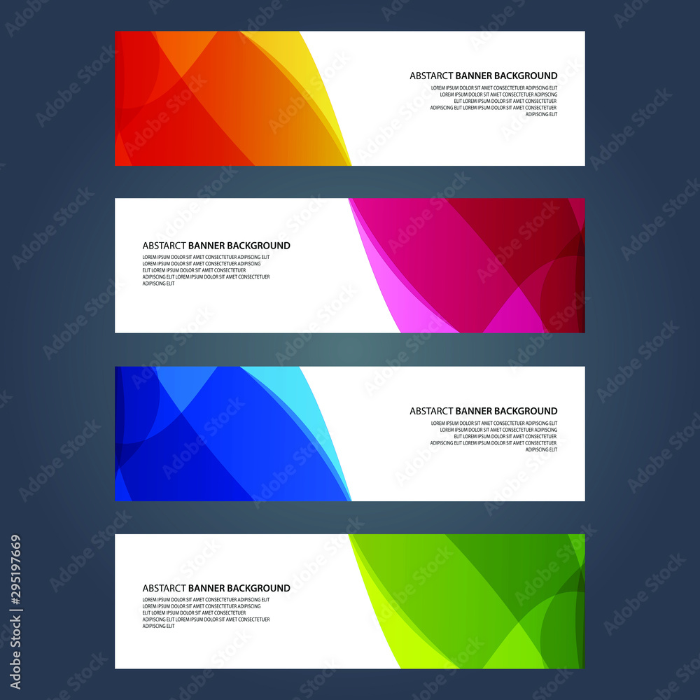 Vector Abstract design banner web template