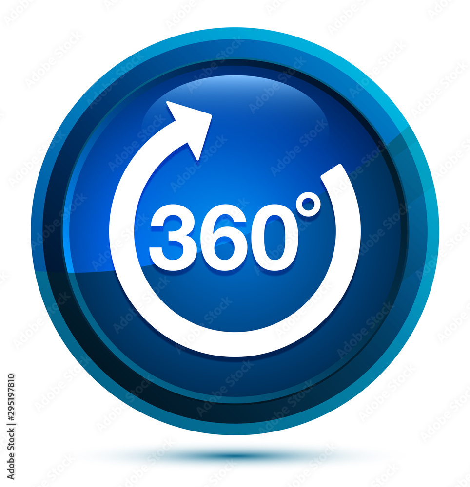 360 degrees rotate arrow icon elegant blue round button illustration 360 degrees rotate arrow icon elegant blue round button illustration