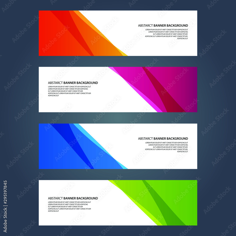Vector Abstract design banner web template Vector Abstract design banner web template