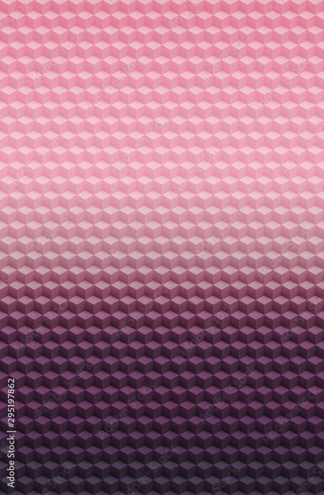 Cube purple pink geometric 3D pattern abstract background, 3d. Cube purple pink geometric 3D pattern abstract background, 3d.