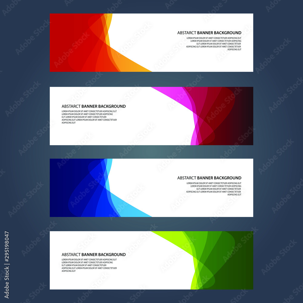 Vector Abstract design banner web template