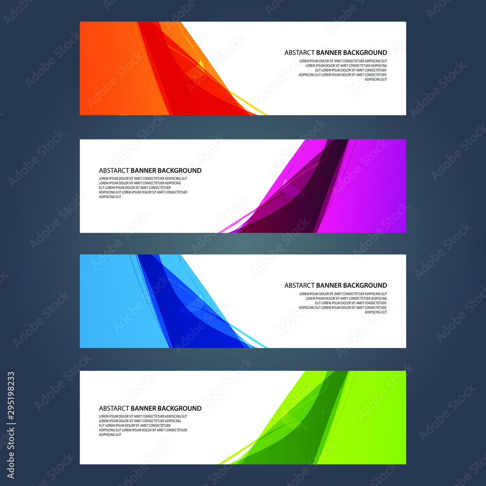 Fototapeta premium Vector Abstract design banner web template
