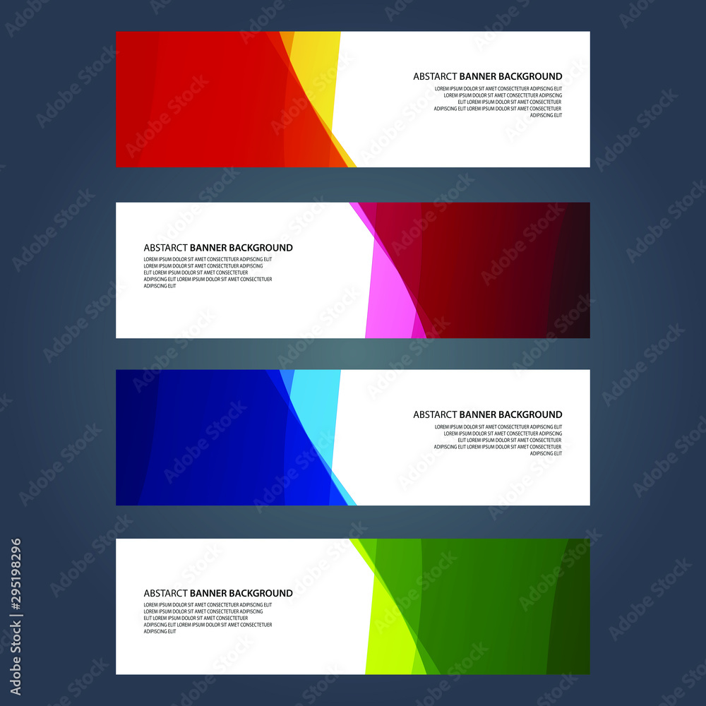 Fototapeta premium Vector Abstract design banner web template