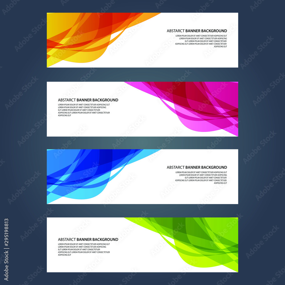 Fototapeta premium Vector Abstract design banner web template