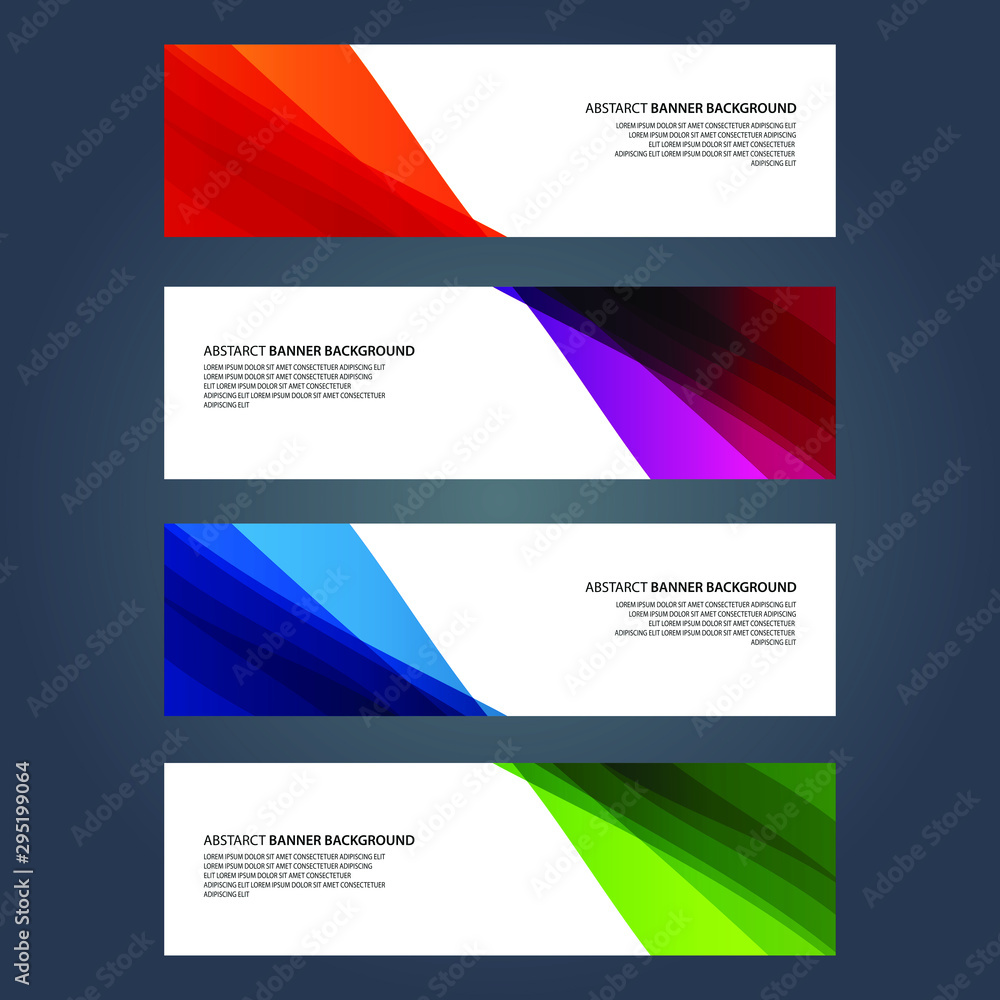 Fototapeta premium Vector Abstract design banner web template