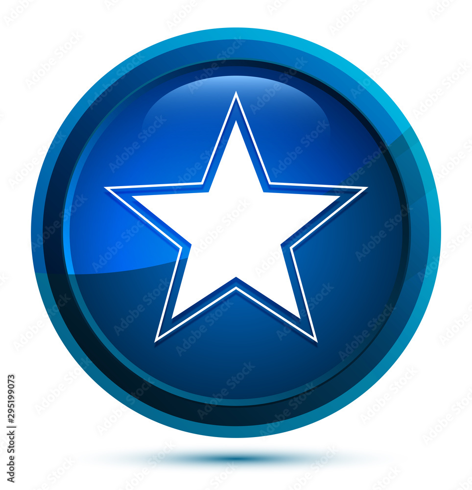Star icon elegant blue round button illustration Star icon elegant blue round button illustration