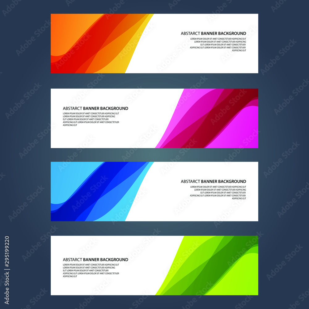 Fototapeta premium Vector Abstract design banner web template