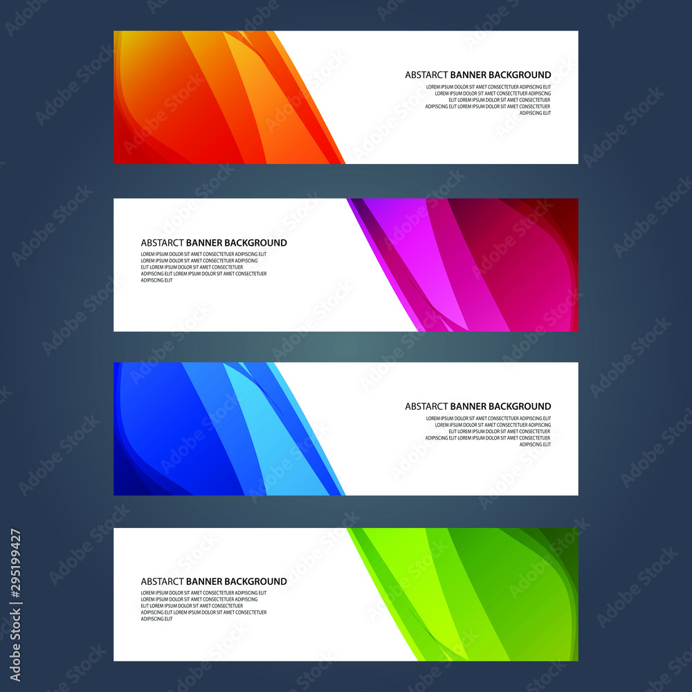 Fototapeta premium Vector Abstract design banner web template