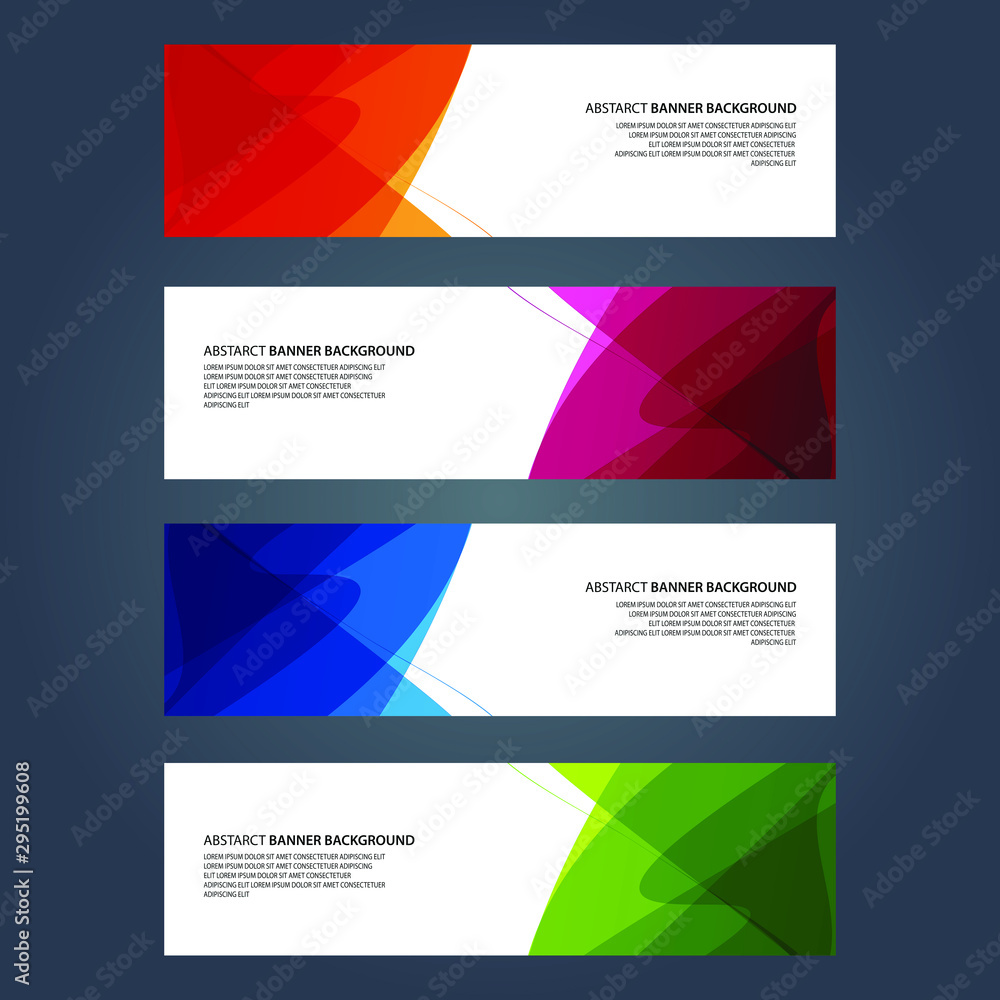 Fototapeta premium Vector Abstract design banner web template