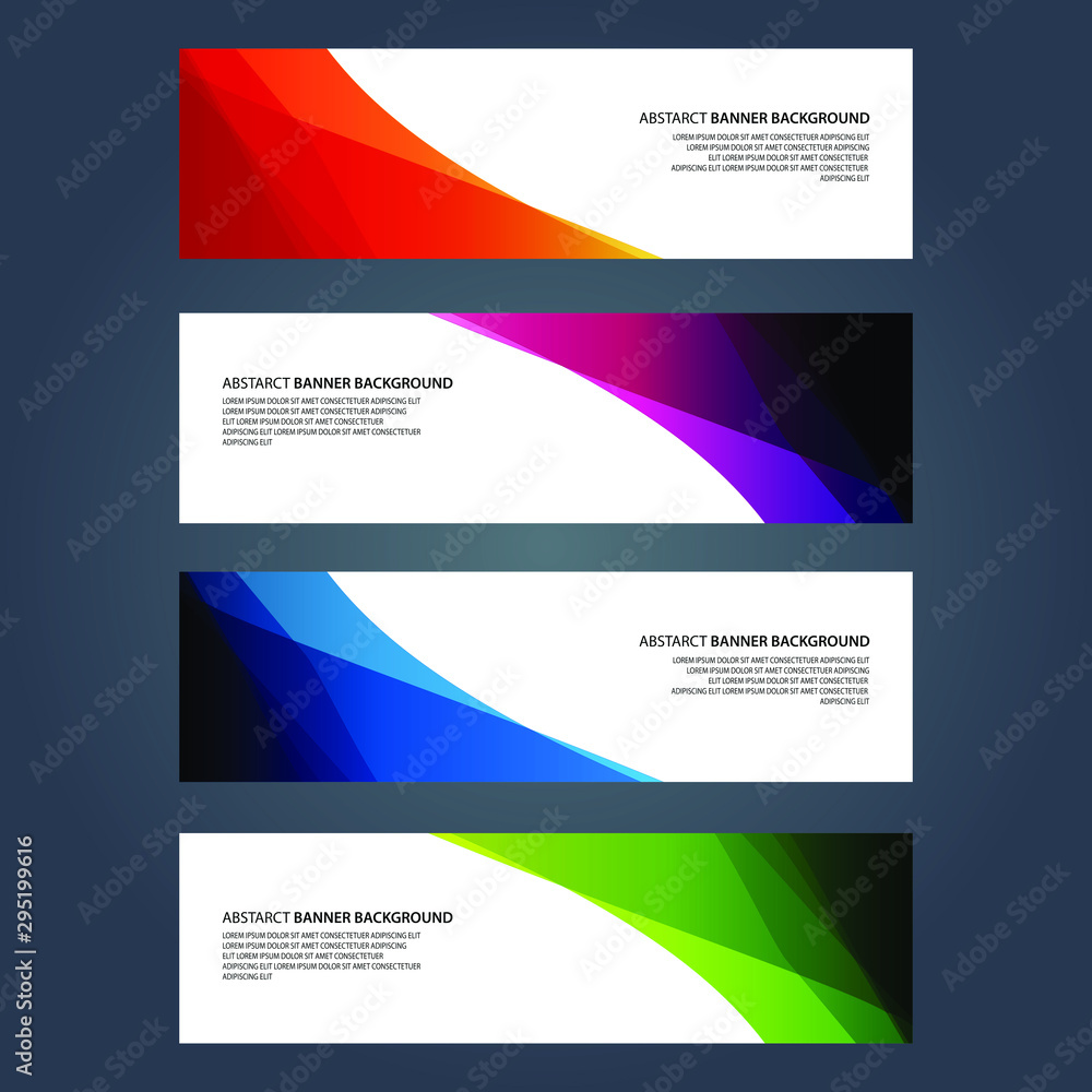 Fototapeta premium Vector Abstract design banner web template
