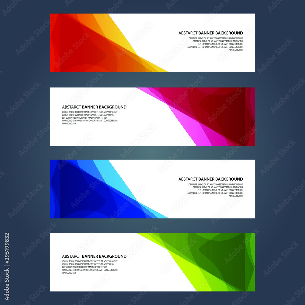 Naklejka premium Vector Abstract design banner web template