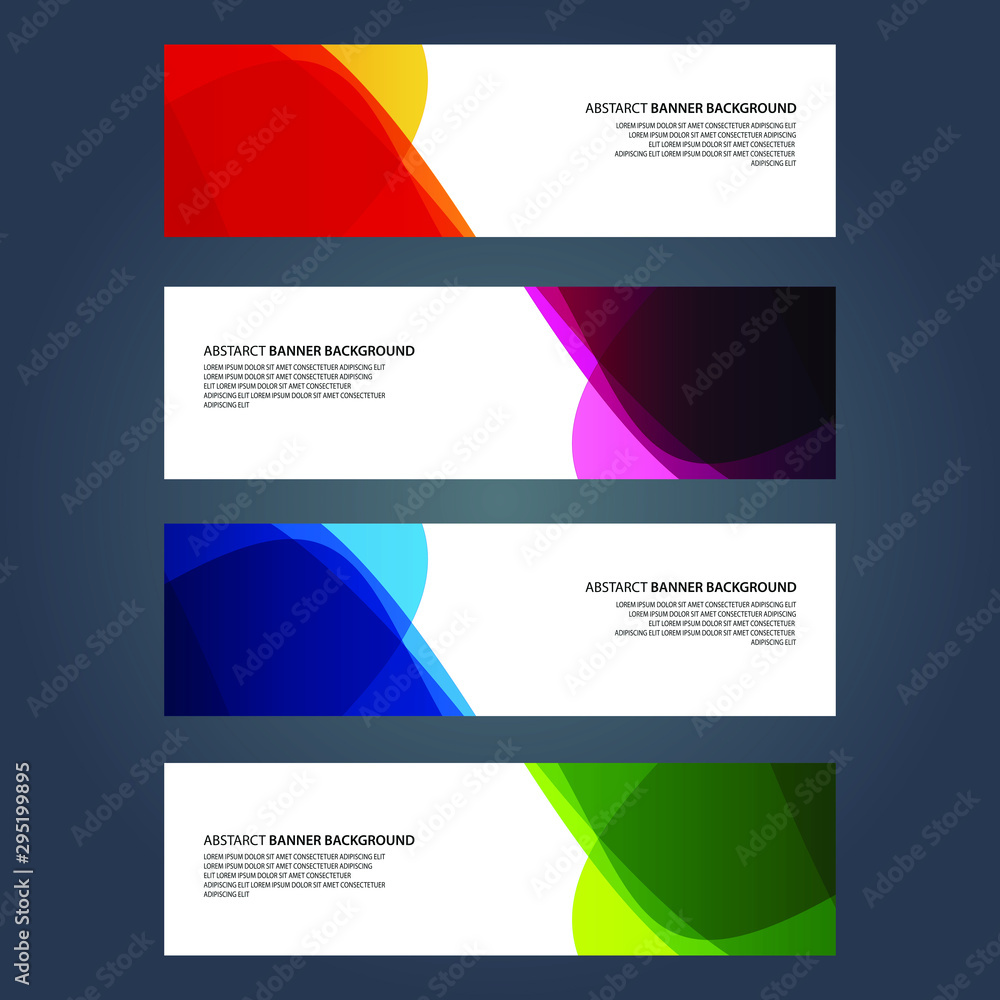 Naklejka premium Vector Abstract design banner web template