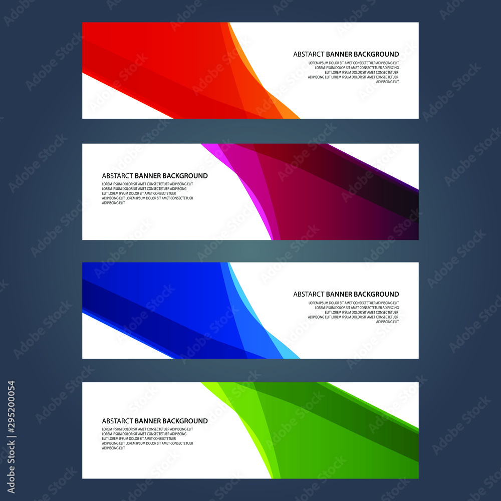 Naklejka premium Vector Abstract design banner web template