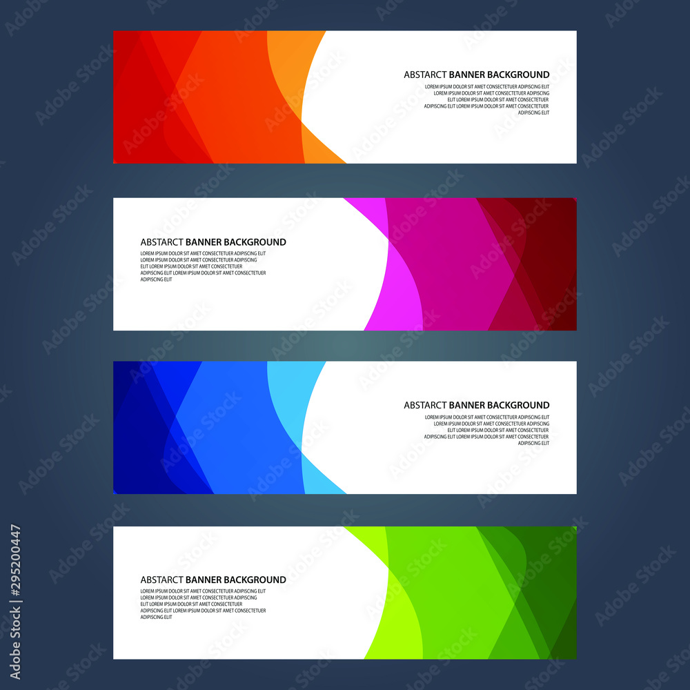 Fototapeta premium Vector Abstract design banner web template