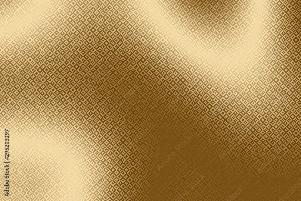 Imprint golden background and gold print on shiny foil, metallic Imprint golden background and gold print on shiny foil, metallic