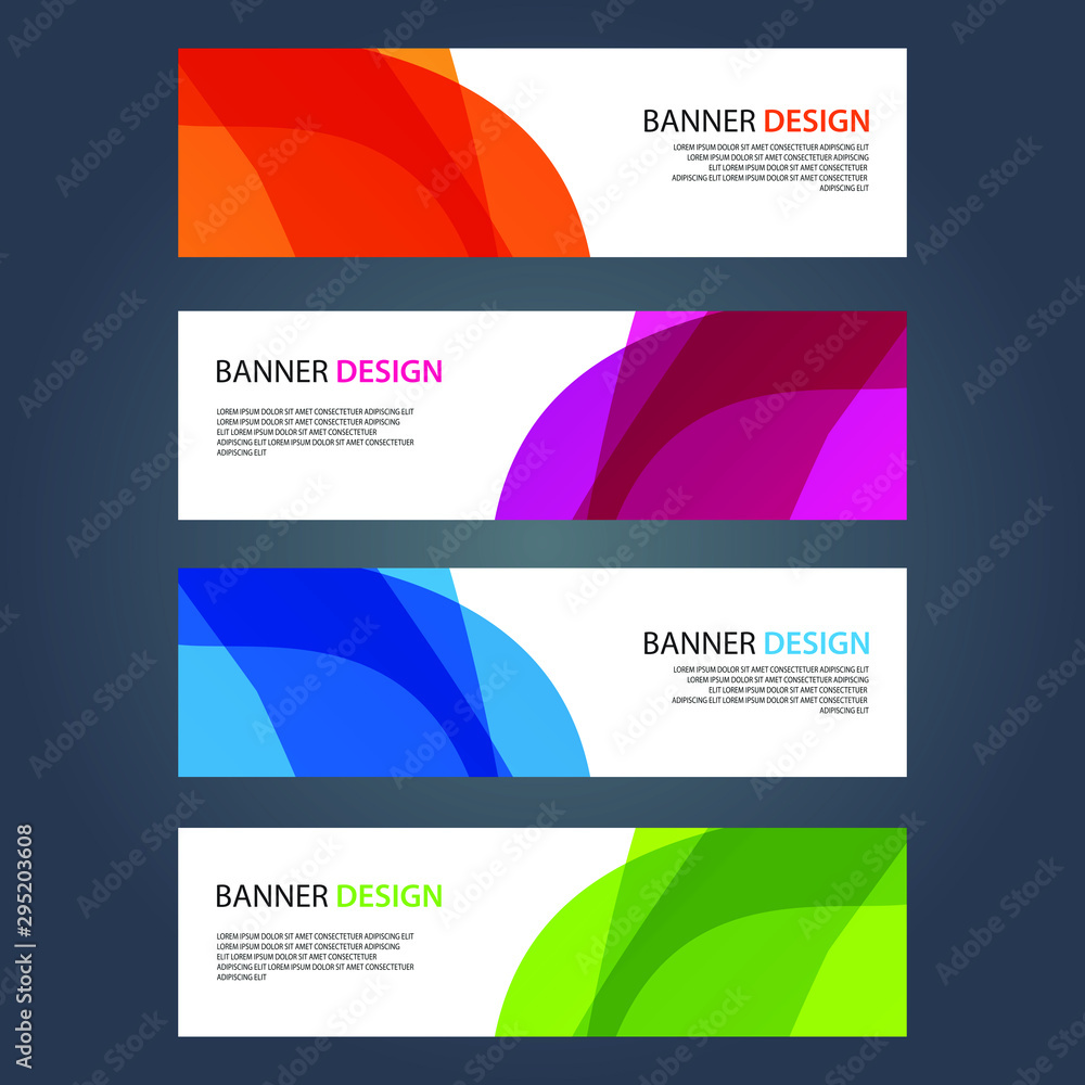 Fototapeta premium Vector Abstract design banner web template