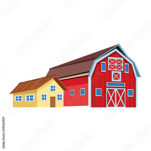 house and wooden Farm barn design