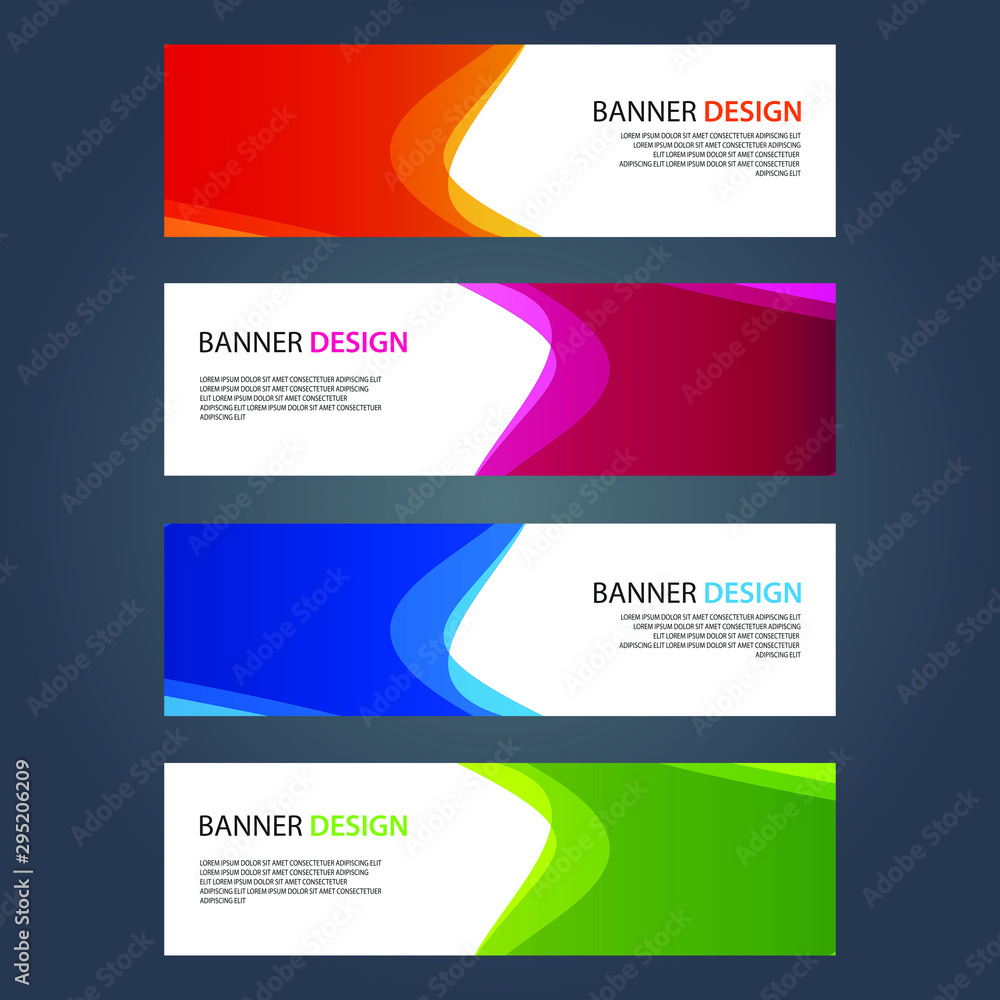 Vector Abstract design banner web template Vector Abstract design banner web template