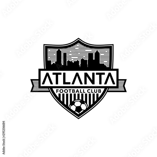 atlanta football club emblem logo design