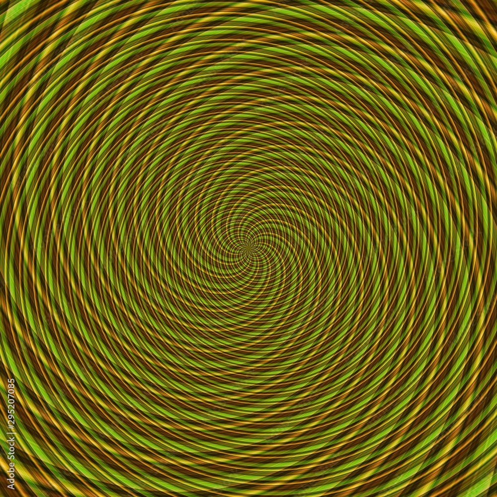 Fototapeta premium Abstract background illusion hypnotic illustration, optical deceptive.