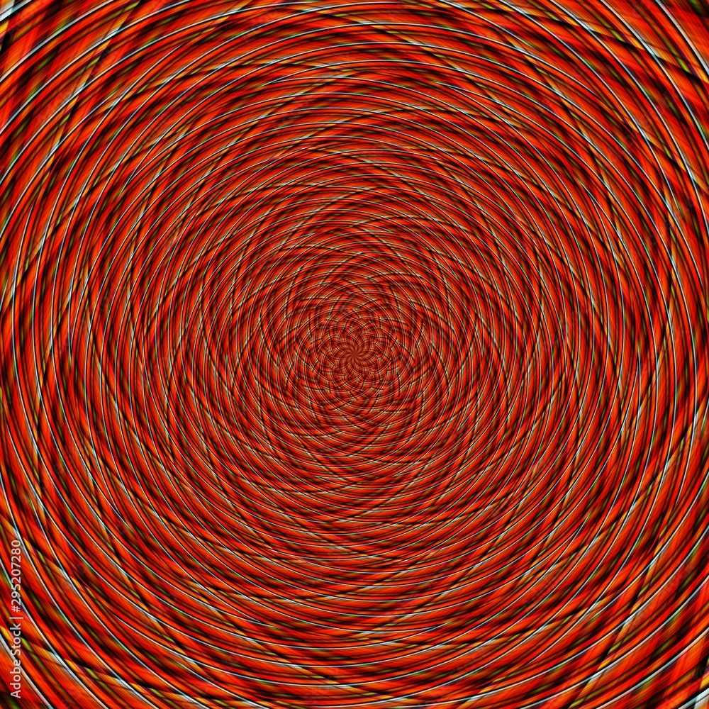 Illusion background spiral pattern zig-zag, optical.