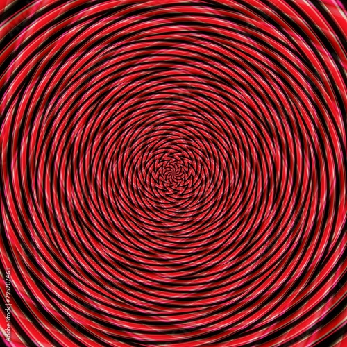 Illusion background spiral pattern zig-zag, hypnotic swirl.