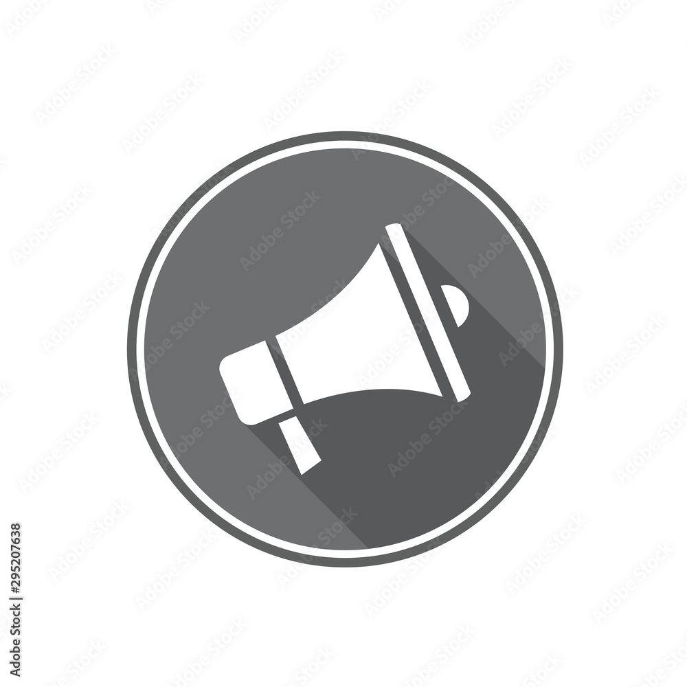 Mega speaker vector icon illustration sign Mega speaker vector icon illustration sign