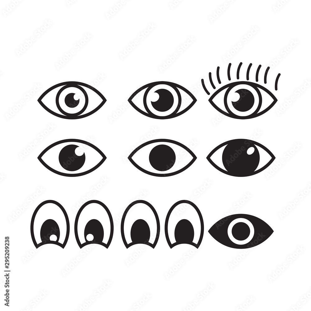 Eye icon logo vector design template Eye icon logo vector design template