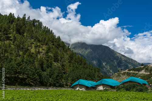 Tented Accomodation Near Chitkool Village in Sangla Valley In Himachal Pradesh,India