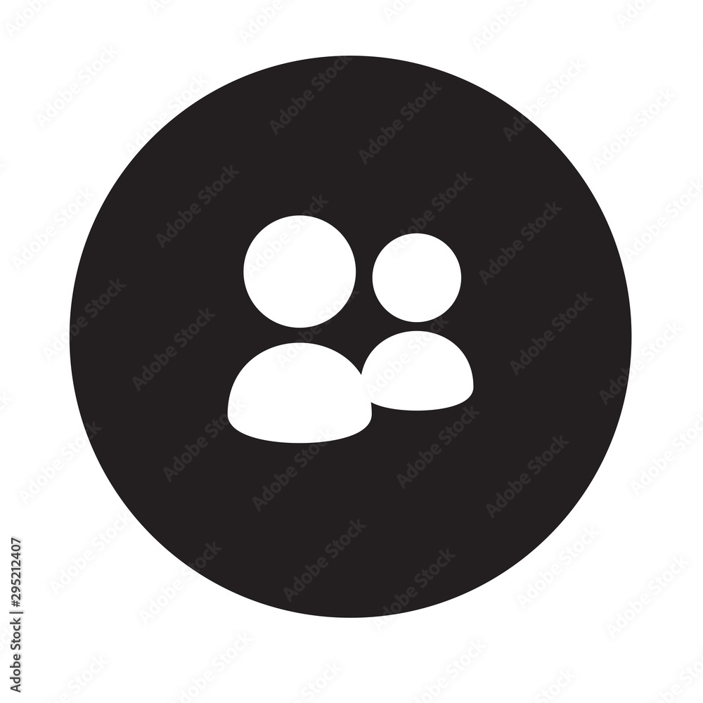 Fototapeta premium People Icon. User sign icon. Vector illustration, flat design.