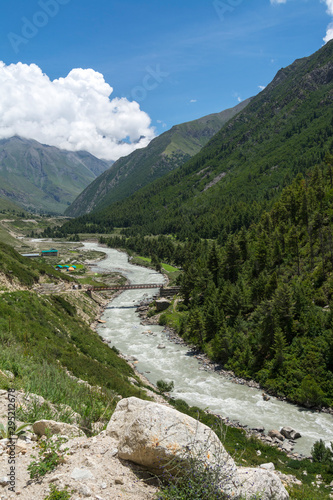Glacier River In Himachal Pradesh India