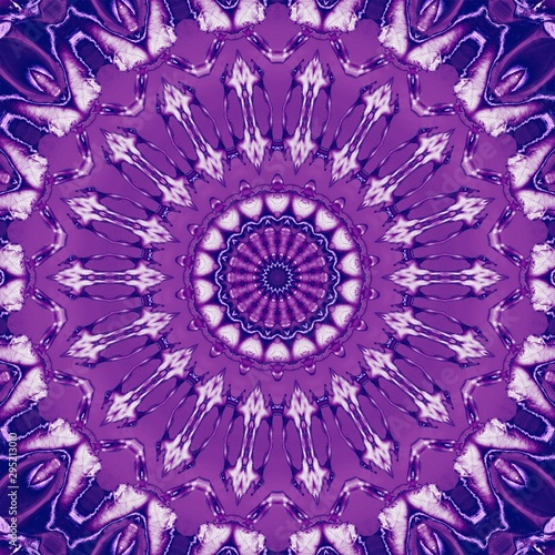 kaleidoscope purple geometr...