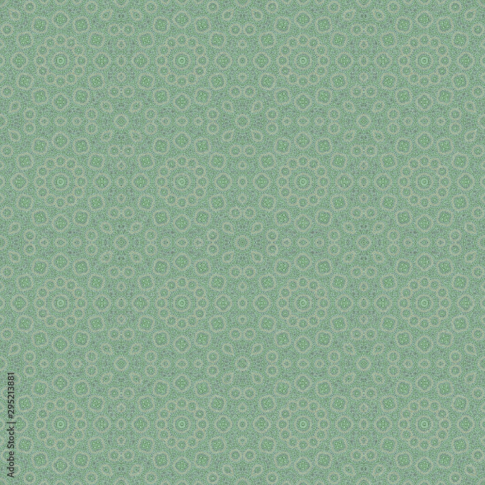 green pattern background symmetry kaleidoscope. cover.