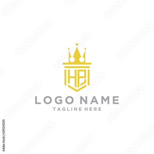 logo design for companies, Inspiration from the initial letters of the HP logo icon. - Vector