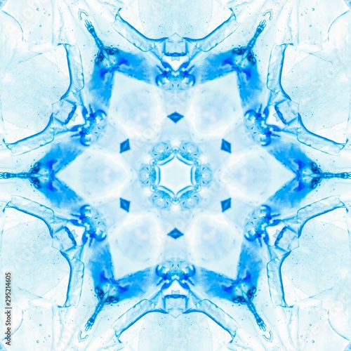 abstract blue ice pattern s...