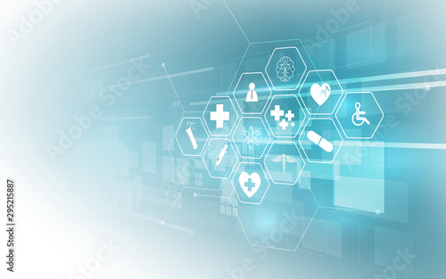 health care icon pattern medical innovation concept background design